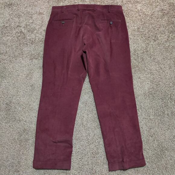 Lauren Ralph Lauren Men’s Stretch Red Corduroy Performance Pants 36 x 29 - Picture 5 of 9